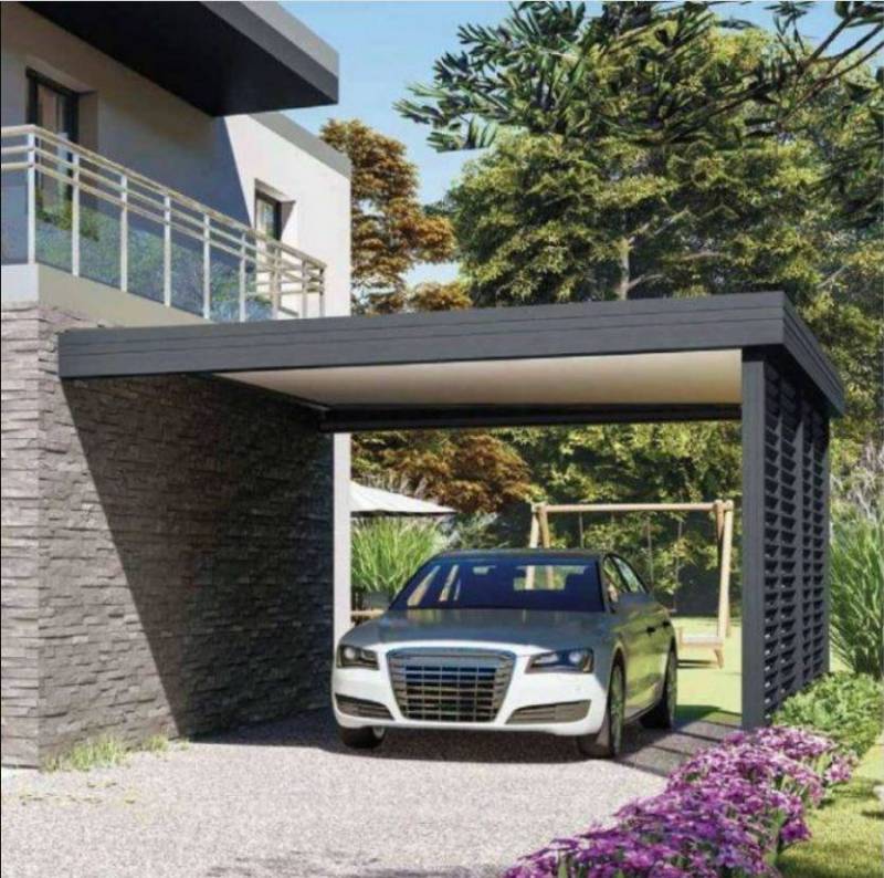 Pose et installation d un abri de voiture de type Carport adossé à Périgueux en Dordogne