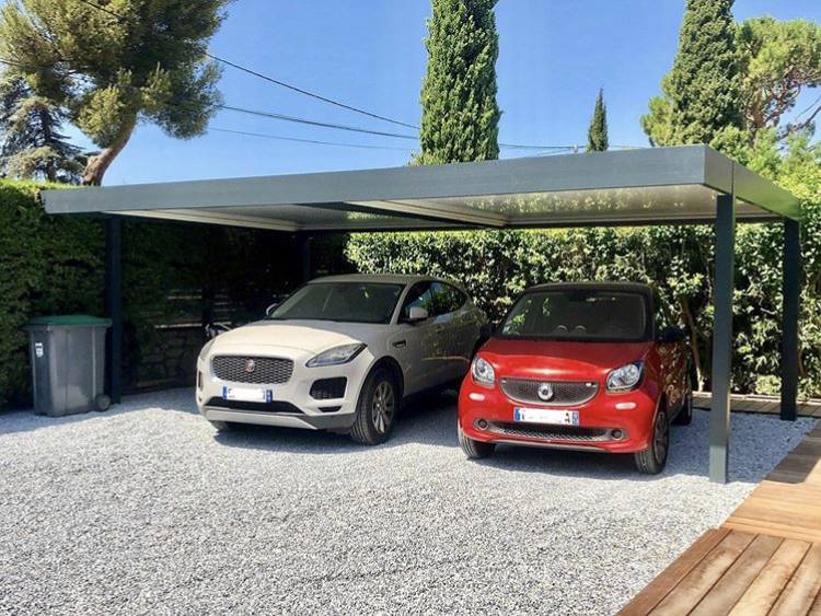 Réalisation d'une pose de carport 2 places sur la commune de périgueux en dordogne 
